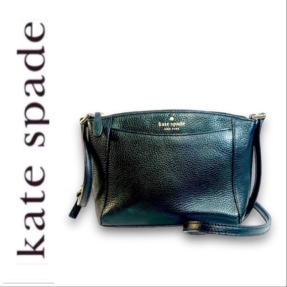 KATE SPADE Black Pebble Leather Crossbody or Shoulder Bag - Picture 11 of 12